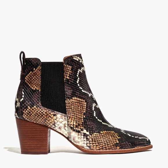 Madewell Shoes - New MADEWELL Regan Boot in Snake Embossed Leather